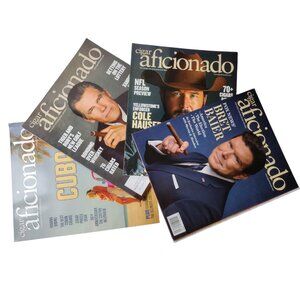 Cigar Aficionado Magazine 4 Issue Lot 2024 Cole Hauser Bret Baier Josh Brolin